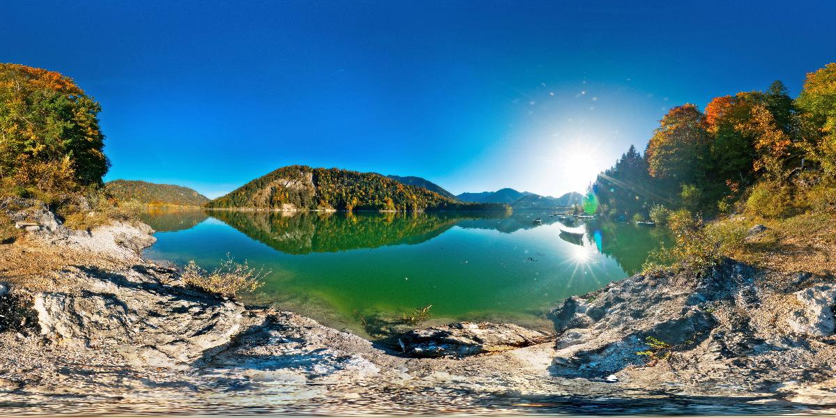 Sylvensteinstausee bei Fall