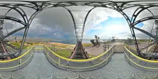 Absetzer Gemini (Ausleger) in Ferropolis, der Stadt aus Eisen