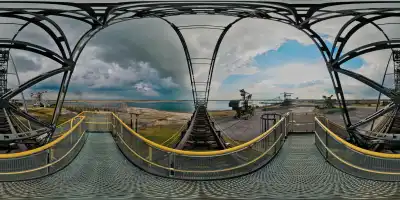 Absetzer Gemini (Ausleger) in Ferropolis, der Stadt aus Eisen