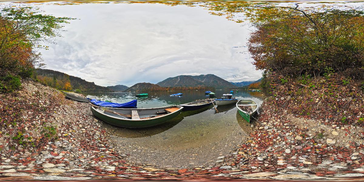 Sylvensteinstausee bei Lenggries (Foto: © Werner Pietschmann)