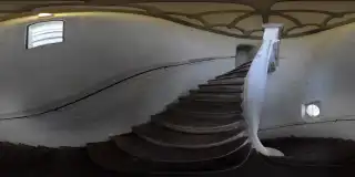 Treppe im Löpsinger Tor in Nördlingen