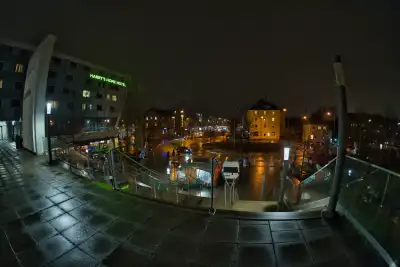 Nachtaufnahme am Bunzlauerplatz in München